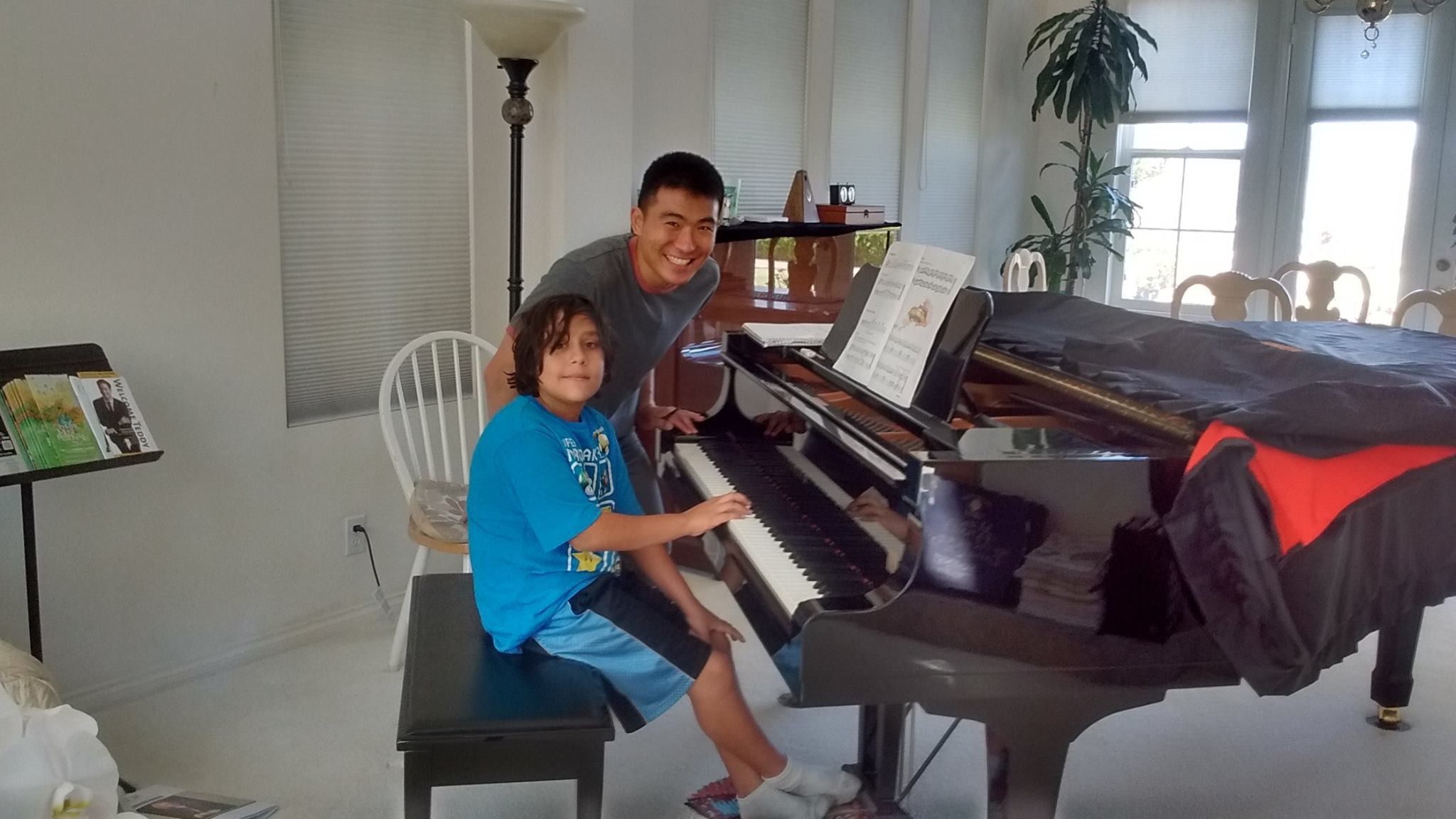 Sebastian Teaching Jonah Piano Sebastian Teaching Piano